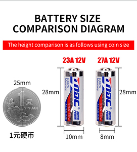 超碱性12V 23A 27A锂电池LR20 LR14 6LR61 LR6 LR03，适用于收音机或遥控器等消费电子产品 - Product Image 3
