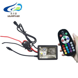 4 adet tekerlek jant Led ışık RGB uzaktan kumanda kontrol atmosfer lamba 5050 tekerlek halkası oto otomobiller için Led yanıp sönen lastik lambası - Product Image 5