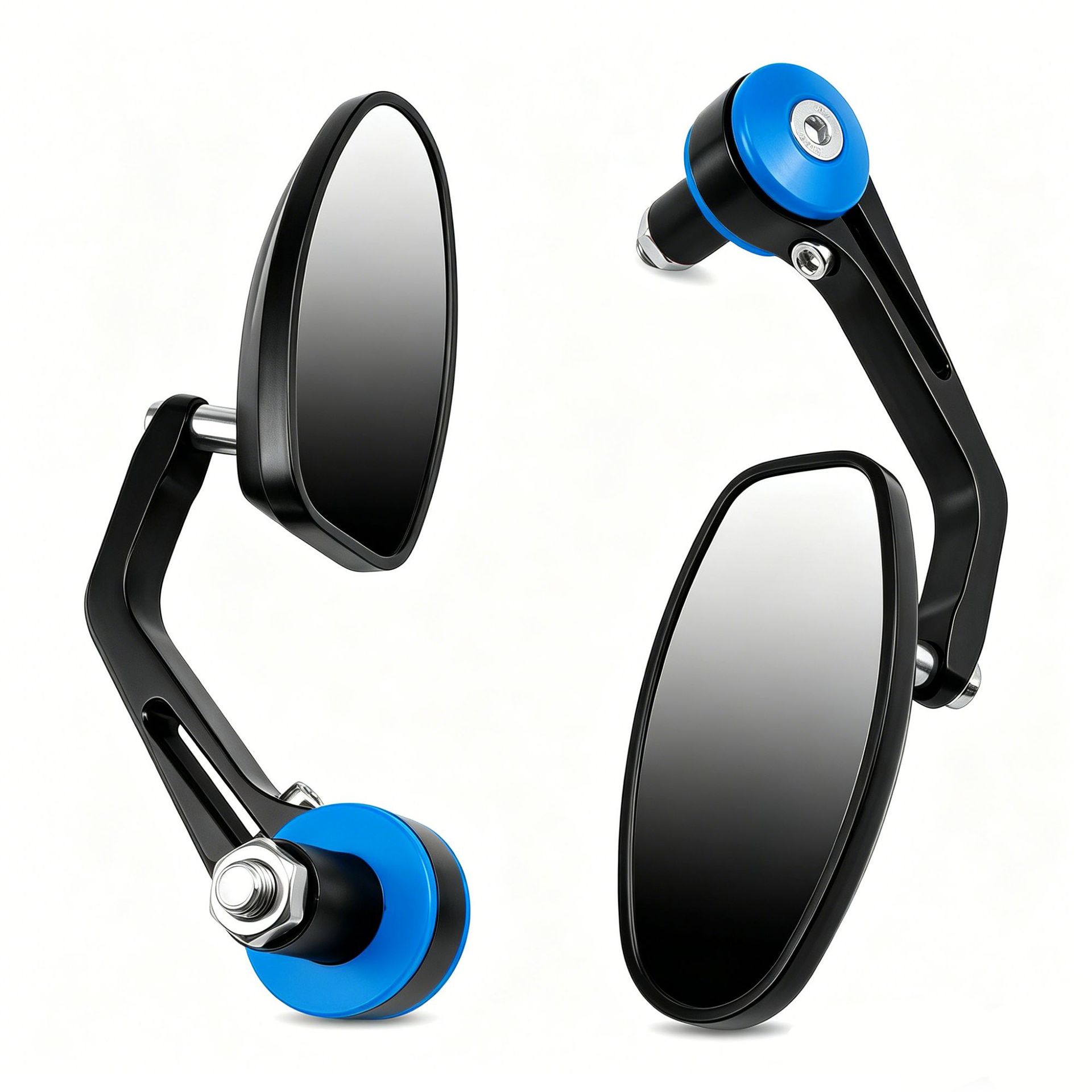 Blue white mirror