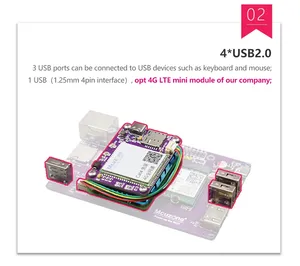 CM4-basierte Wifi6 WiFi 6E-Erweiterungskarte, Raspberry Pi-Rechen modul 4, Intel AX200 AX210 PCIe M.2 A Key Custom - Product Image 5