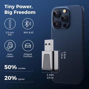 Nuevo Mini Adaptador 2 en 1 con cable a CarPlay inalámbrico y Android Auto 5GHz WiFi5 adecuado para 99% de coches originales con cable Carplay/auto - Product Image 4