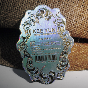 Paper <strong>Round</strong> Circle Swing Tags Custom With <strong>Hang</strong> Tag Die Cut Shaped Elastic Seal <strong>String</strong> <strong>Loop</strong> Labels for Clothing Tags - Product Image 1
