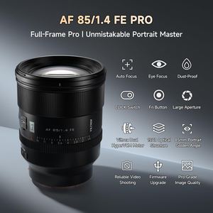 Dikişsiz 85mm F1.4 Pro FE Lens otomatik odaklama büyük diyafram tam çerçeve Sony E montaj A7 için A7 A7R A7RII ZVE1 - Product Image 2