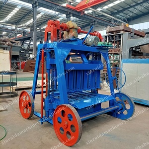 Einfache Bedienung Hohl <span class=keywords><strong>block</strong></span> herstellungs maschine Manuelle Beton ziegel herstellungs maschine Mobile Zement pflasterst einher stellungs maschine