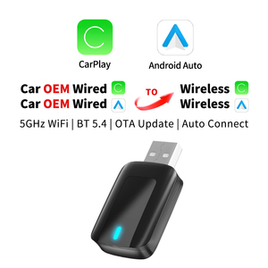 OEM 2025 Upgrade Konvertiert verkabelt in Wireless Car Play mit Acryl spiegel Stable Control 2-in-1 CarPlay & Android Auto Adapter - Product Image 6