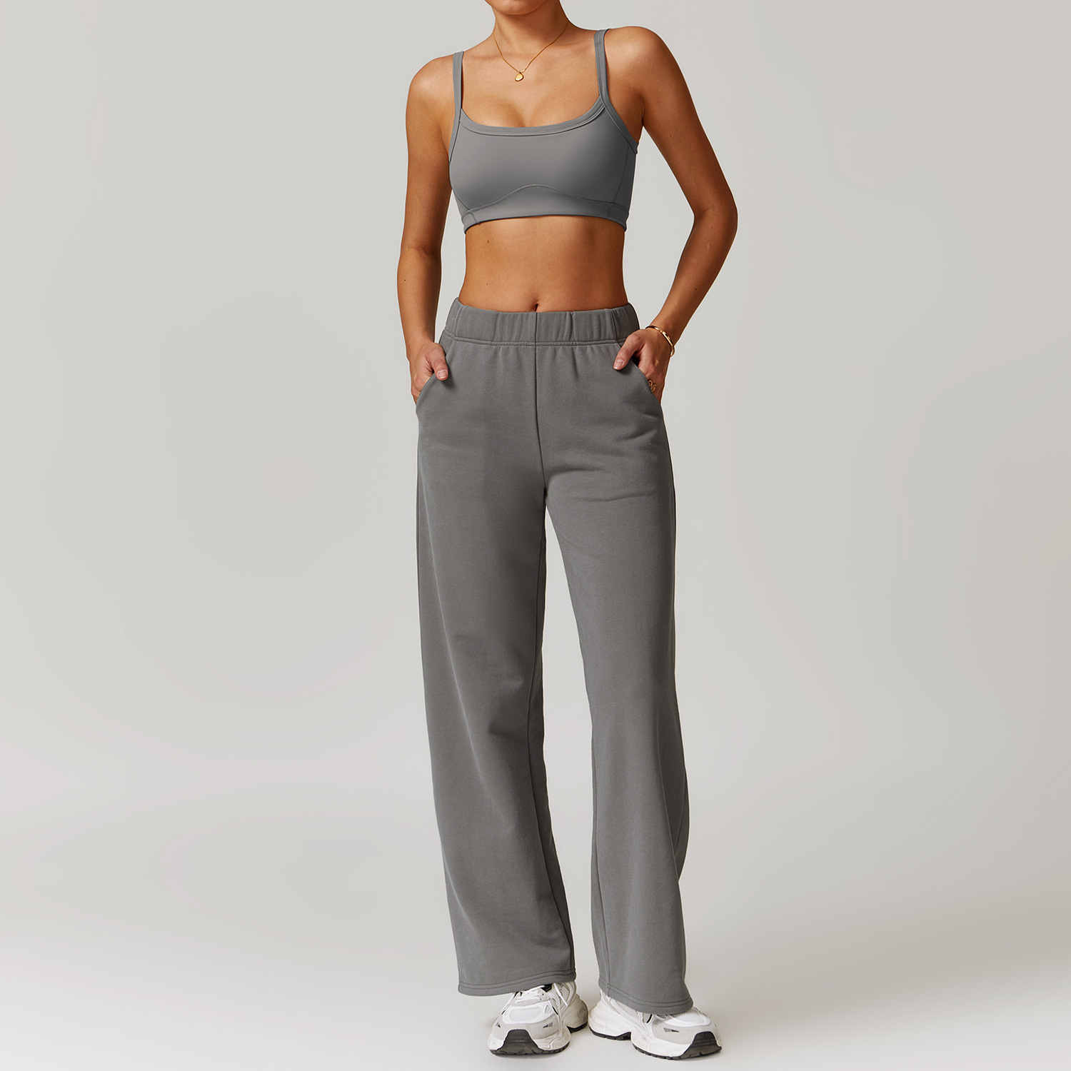 Bra+Sweatpants - Grey