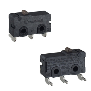 Micro interruttore DONGNAN 10A 3 pin PCB nero momentaneo interruttore rilevatore con pulsante - Product Image 3