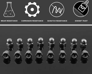 M4 M5 M6 M8 M10 Bolt Nut Dome Protection Plastic Caps Covers Plastic <strong>White</strong>/Black Exposed Hexagon Door Protective Cap - Product Image 4