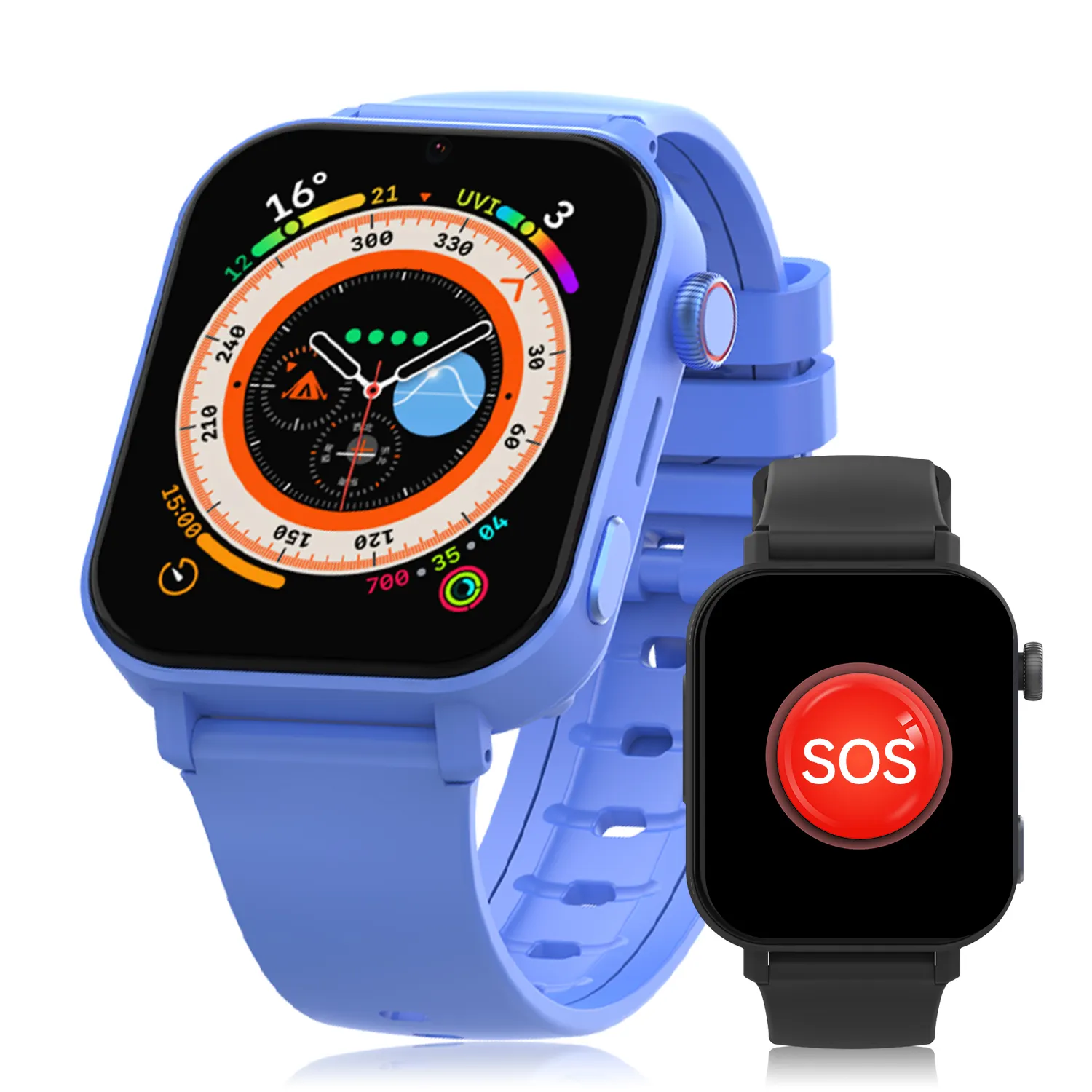 Jam tangan pintar terbaik 2024 600mAH jam tangan pintar anak kartu sim VDF98 tahan air ponsel SOS LBS Wifi gps 4g jam tangan pintar anak