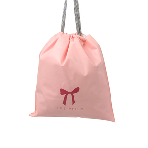 定制带拉绳闭合CPE LDPE塑料袋带棉绳拉绳包装塑料袋 - Product Image 6