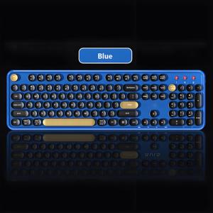 104 teclas teclado e <span class=keywords><strong>mouse</strong></span> set office game rodada chave punk estilo 2.4G moda ultrafinos teclado e <span class=keywords><strong>mouse</strong></span> <span class=keywords><strong>combo</strong></span> sem fio
