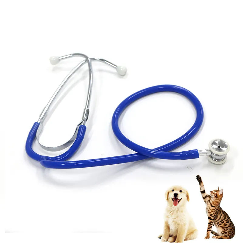 Médico veterinário cabeça estetoscópio boa venda cardiologia estetoscópio para animais