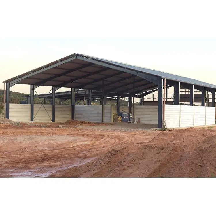 Prefab Kỹ Thuật Thép Mạ Kẽm Kho Tòa Nhà Thiết Kế Cấu Trúc Giàn Xà Gồ Barn Đổ Horse Arena