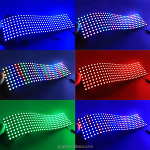 WS2812B RGB Flexibel 16x16 8x32 256Leds Pixel Panel Matrix Bildschirm LED-Modul WS2812 IC ECO Individuell adressierbar DC5V