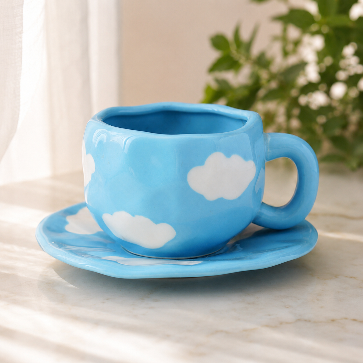 Blue Base White Cloud