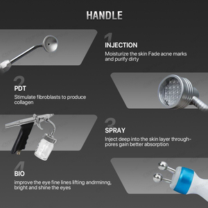 पेशेवर बहुक्रियाशील हाइड्रा त्वचा चेहरे की सुंदरता ऑक्सीजन मशीन - Product Image 2