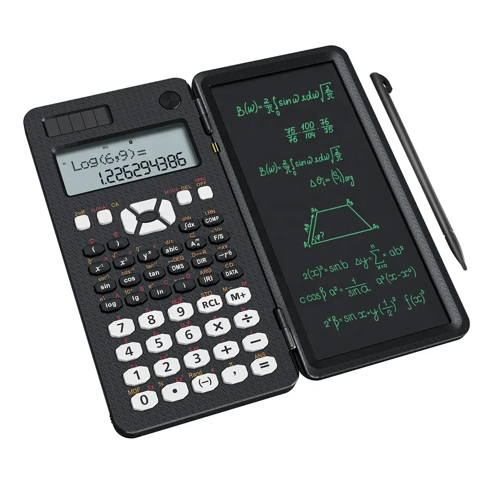 Dual Power Scientific Calculator Writing Pad Calculator 12 Digit 349 Functions Calculator