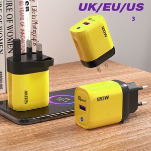 120W tek Port tip-c süper hızlı şarj şarj PD 3.0 işlevsellik ücretsiz ab Apple için Huawei avrupa amerikan İngiliz - Product Image 3