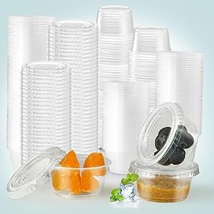 Monouso 4 oz trasparente PP contenitore di plastica coperchio per snack cibo succo di Yogurt caffè gelato latte Logo personalizzato salsa tazze