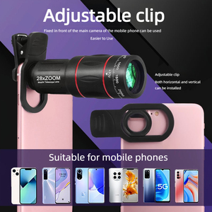 Telefoto cep telefonu lensli manzara ve hayvanları yakalamak için 28x monoküler teleskop zoom objektifi - Product Image 4