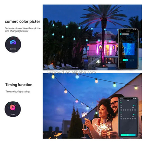 Bluetooth-Licht Außen Innen farbe LED-Lichterketten mit Remote-Bluetooth-App-Steuerung Twinkle Starry Led String Lights Bulb - Product Image 2