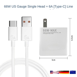 Bestseller PD66W Ladegerät PD Schnell wand ladegerät EU US 2 Typ-C USB-Anschluss Mehrere 66-W-Ausgangsadapter für Huawei-Handys - Product Image 2