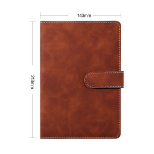 Professional Manufacturer Direct Sales A5 Leather Hard Cover Manual Ledger Official Data <strong>Notebook</strong> - Product Image 1