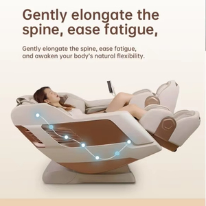 GUOHENG Luxus 4D Schwarz Großer <span class=keywords><strong>Massage</strong></span> stuhl SL Rail Gesundheits erkennung AI Sprach steuerung Thai Stretching <span class=keywords><strong>MASSAGE</strong></span> CHAIR - Product Image 3