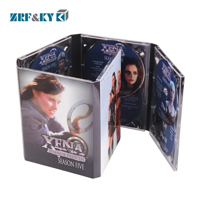 Boîte d'emballage de couverture de CD DVD personnalisée, ensemble de boîtes, impression de copie de DVD 8X et 16X