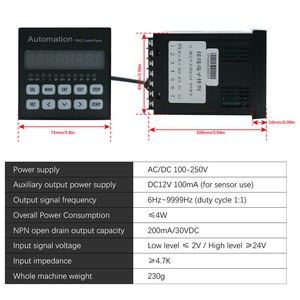AC/DC 100-250V programmier barer Schrittmotor-Servomotor-Impuls generator KH-01 einachsiger CNC-Steuerung - Product Image 3