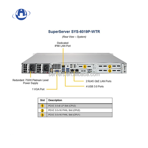 Used Supermicro SuperServer SYS-6019P-WTR <strong>Cloud</strong> <strong>Computing</strong> 12 DIMM Slots 1u Storage Server - Product Image 2