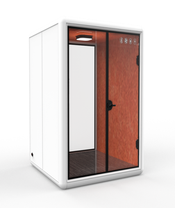 ห้องโดยสารอินเตอร์คอมสองคนทันสมัยการออกแบบแบบแยกส่วน32dB + กันเสียงประกอบง่ายเคลื่อนย้ายได้บ้านสำนักงานกันเสียงการประชุมที่อยู่อาศัย - Product Image 4