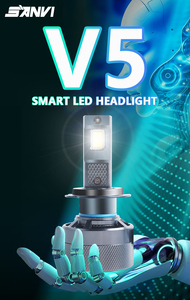 30000LM ไฟหน้า LED V5แปลงเป็น6000K-3000K พร้อมกล่องควบคุมดิจิตอล H11/H7/9005/9006 - Product Image 2
