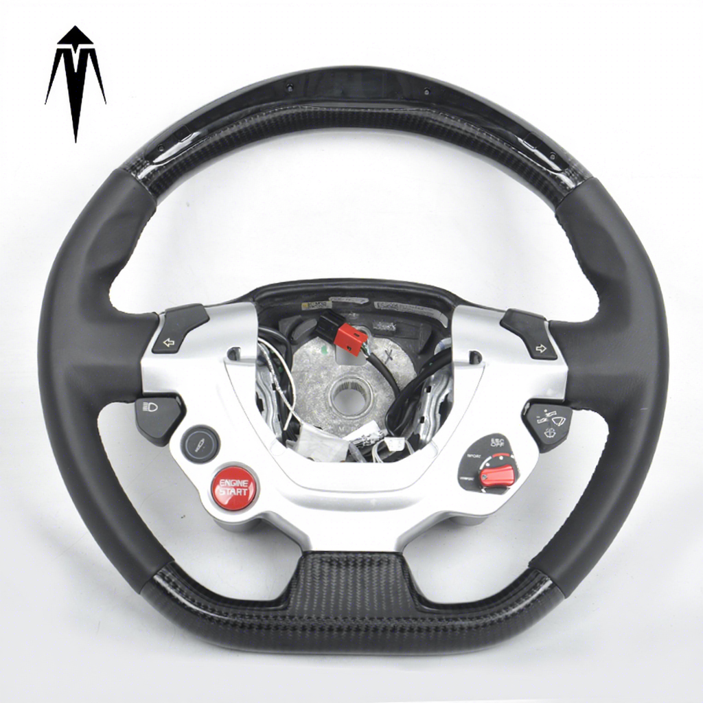 Volante LED de carbono