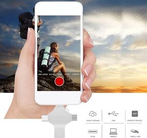 Unidad Flash de alta velocidad USB 128 de 3,0 GB, memoria portátil para teléfono móvil, ordenador portátil, PC, almacenamiento de datos Android 4 en 1 OTG - Product Image 6