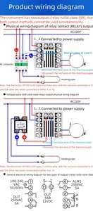 TC4S PT100 Digitaler PID-Thermostat mit mehreren Eingängen SSR-Relais ausgang 220V Industrie temperatur regler OEM - Product Image 6