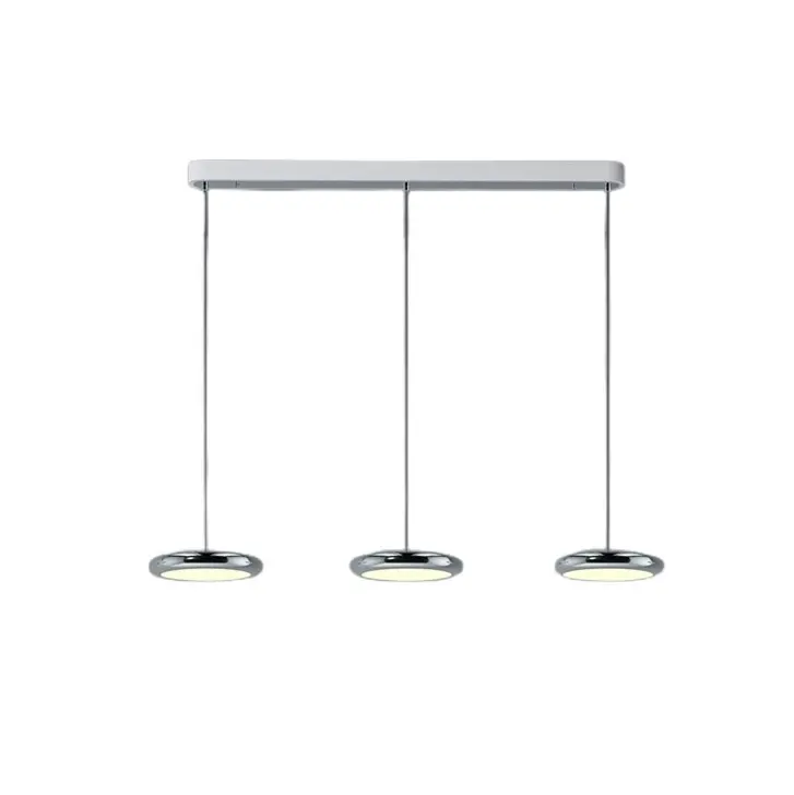 Nouveau design argenté haute LED barre d'éclairage intérieur 220v lustre de plafond suspendu pour cuisine intérieure salon chambre