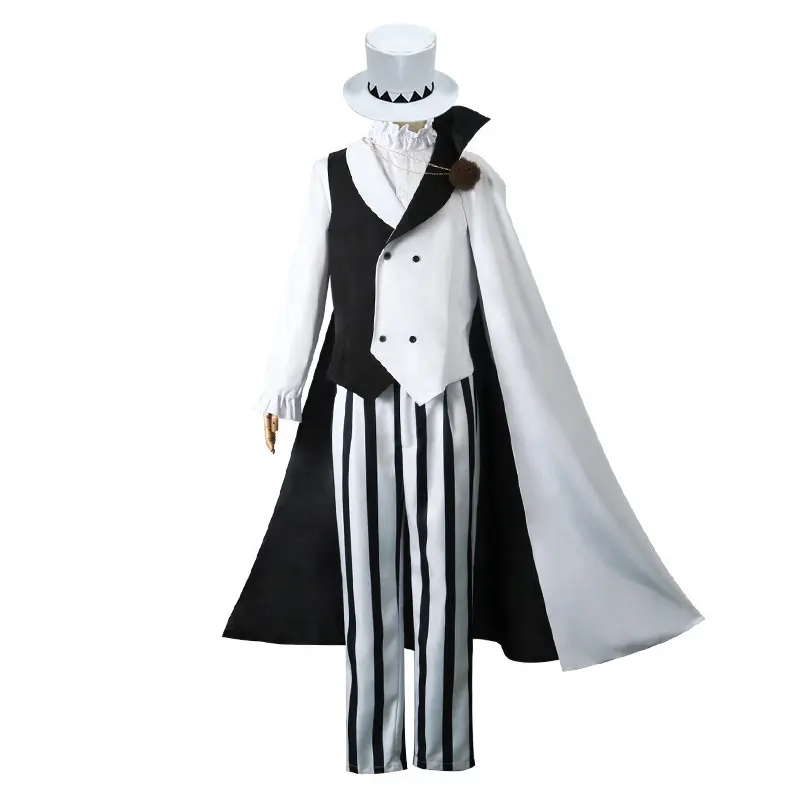 Disfraz de personaje de la película de Disney para hombre, traje de Cosplay con gorro, capa, uniforme, Anime Bungo Stray Dogs, temporada 4