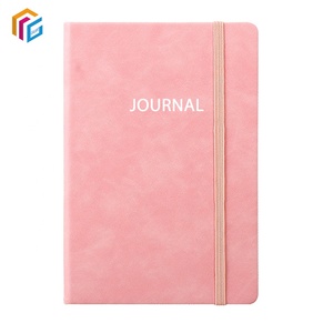 Stampa personalizzata diario libro copertina morbida Notebook con fascia elastica colorata nastro in pelle PU taccuino - Product Image 3