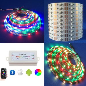 Ws2812b 144 led streifen dmx pixel programmier bar rgbw mehrfarbig ws2812b 12v individuell adressierbarer rgb led streifen - Product Image 4