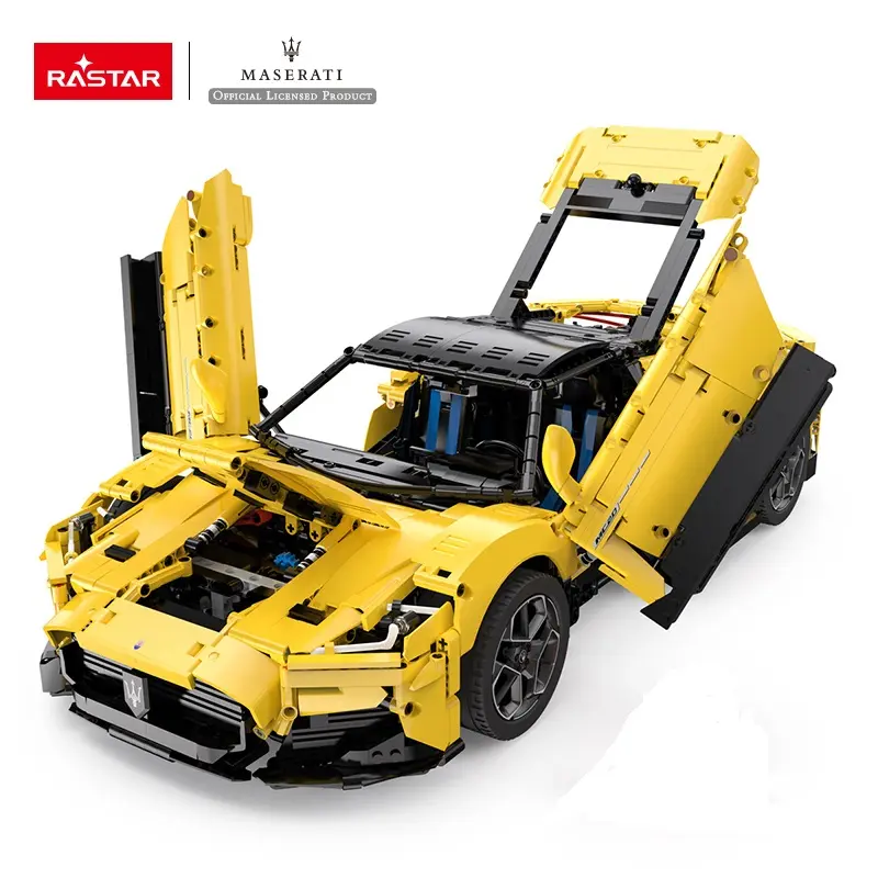 2023 nuovo prodotto Rastar 1:8 Maserati MC Blocks auto giocattoli fai da te hobby bambini mattoni costruzione kit auto senza rc