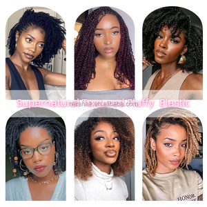 Factory Directly 100% Unprocessed Brazilian Raw Natural <strong>Black</strong> Soft 4C Afro Kinky Bulk Hair for Dreadlocks Extensions Loc Twist - Product Image 6