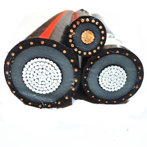 ผู้ผลิตสายเคเบิล mV 35KV TR-XLPE ฉนวนทองแดงที่เป็นกลาง LLDPE sheath มาตรฐาน S-93-639 ICEA