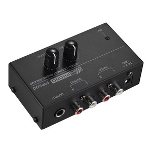 PREAMPLIFICADOR DE Phono ultracompacto, con controles de nivel y volumen, entrada RCA y salida, 1/4 ", Interfaces de salida TRS - Product Image 3