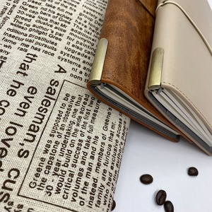 Diario de viaje rellenable hecho a mano con impresión personalizada, diario de escritura para hacer lista, banda elástica, cuaderno de cuero Pu - Product Image 3