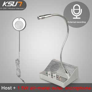 KSUN Q50-sistema de intercomunicación bidireccional para banco, Walkie Talkie para ventana, comunicación sin contacto, para negocios