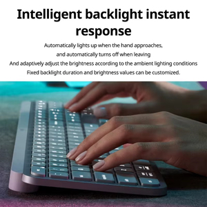 Teclado retroiluminado Logitech MX Keys S inalámbrico RGB original, perfil bajo, Escritura precisa silenciosa, teclas programables para escritorio - Product Image 4