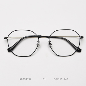 Japon minimalist çerçeve erkek ultra hafif saf titanyum çerçeve büyük yüz oval çerçeve retro gözlük - Product Image 1