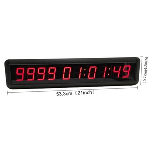 1.8 pollici 10 cifre giorni ore minuti secondi Led orologio da parete digitale conto alla rovescia Timer da palestra - Product Image 2