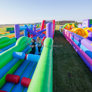 Thương mại <span class=keywords><strong>Inflatable</strong></span> công viên giải trí lâu đài trẻ em ngoài trời <span class=keywords><strong>Inflatable</strong></span> Bouncer trò chơi thể thao khóa học trở ngại sân chơi công viên chủ đề - Product Image 5